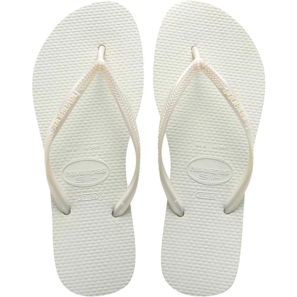 Chinelo Havaianas Feminino Slim 35/6 Branco Havaianas (Par) - imagem 3
