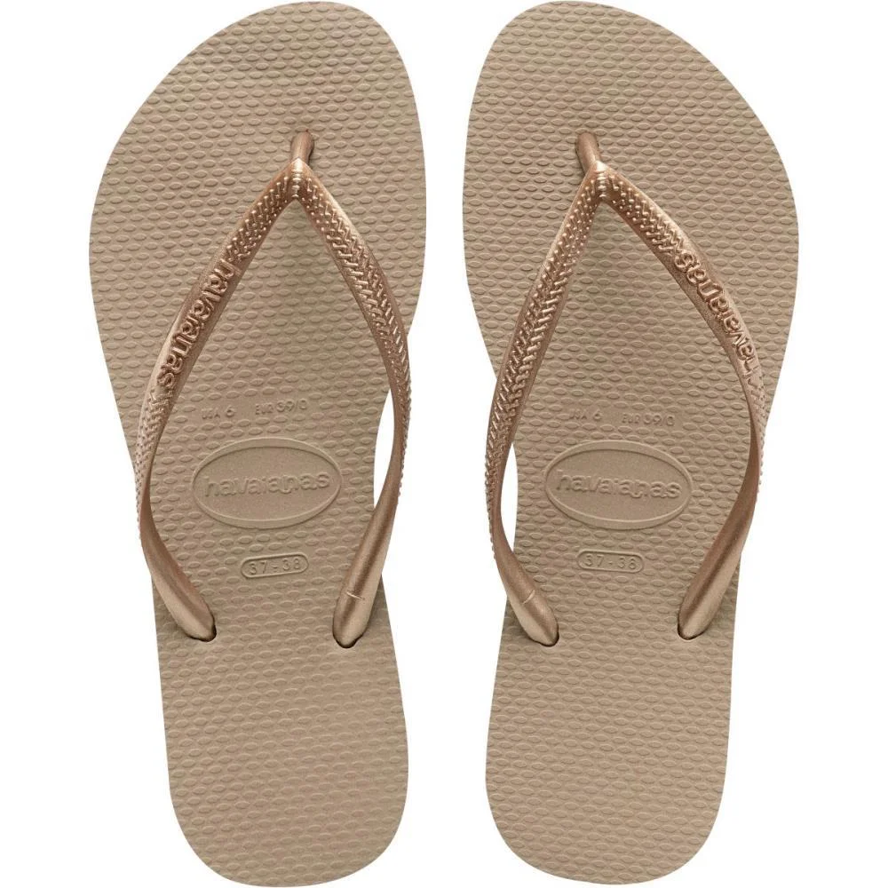 Chinelo Havaianas Feminino Slim 39/0 Rose Gold Havaianas (Par) - imagem 2