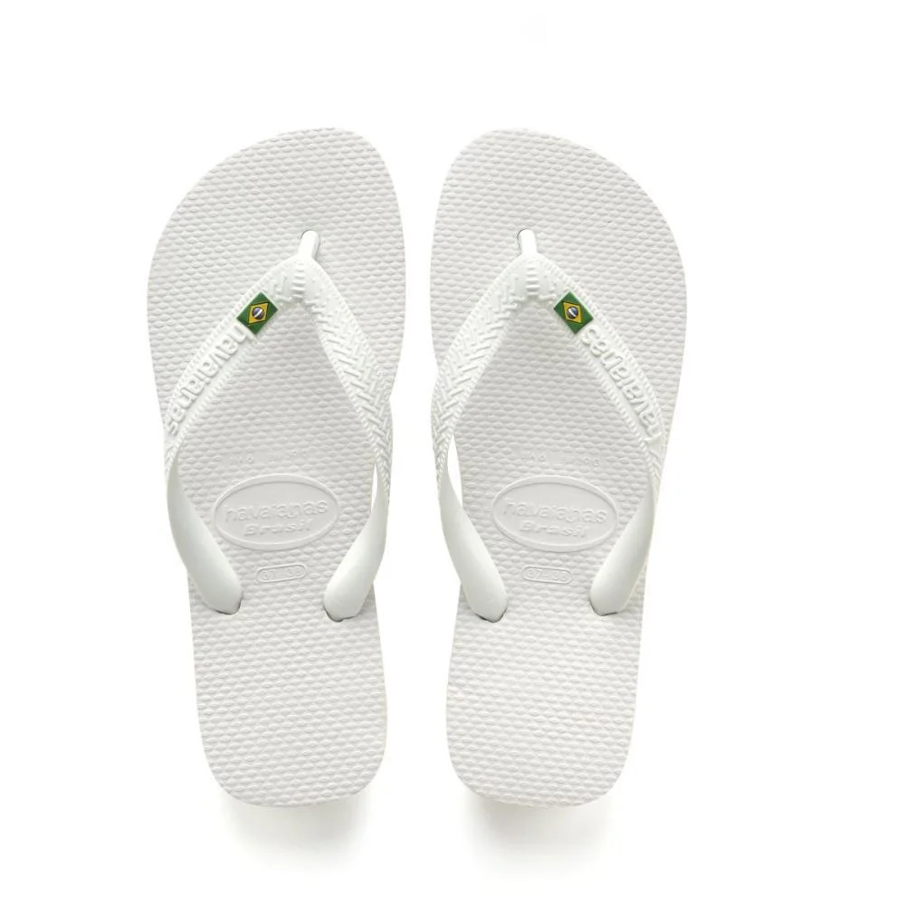 Chinelo Havaianas Unissex Brasil 33/4 Branco Havaianas (Par) - imagem 2