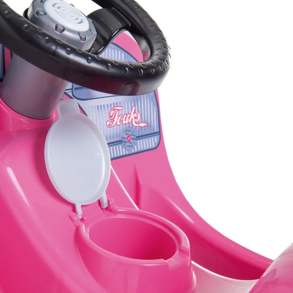 Veiculo Para Bebe 1300 Fouks Rosa C/Som Calesita - imagem 11