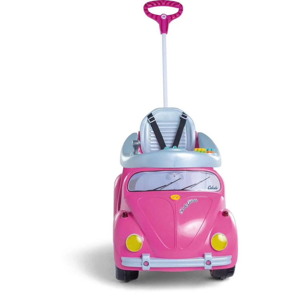 Veiculo Para Bebe 1300 Fouks Rosa C/Som Calesita - imagem 4
