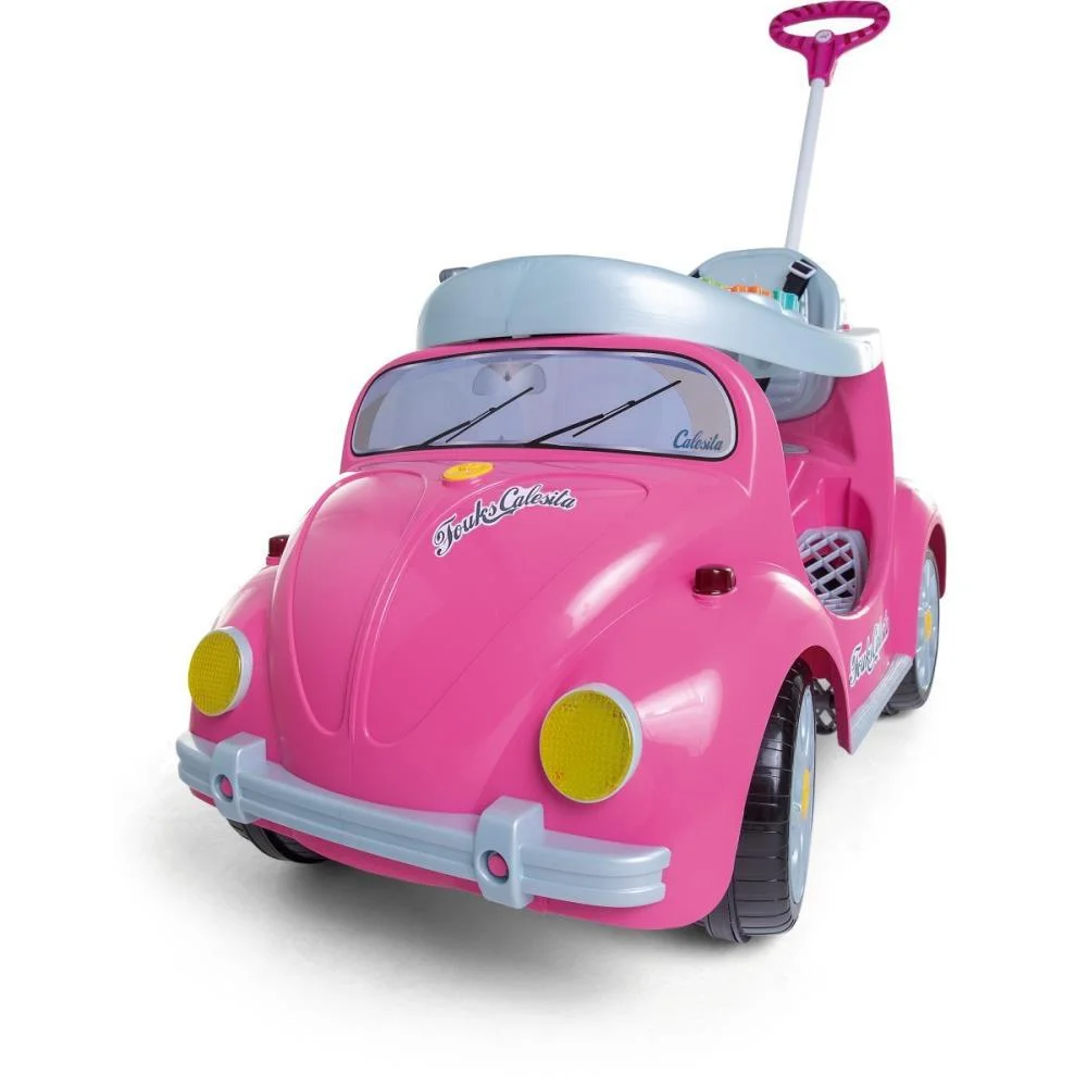 Veiculo Para Bebe 1300 Fouks Rosa C/Som Calesita - imagem 6