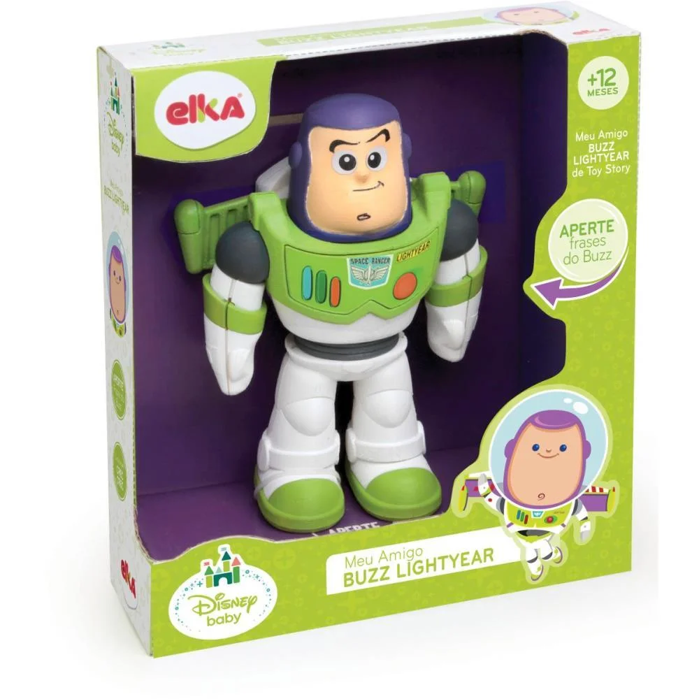 Boneco E Personagem Buzz Lightyear C/Som 23Cm. Elka - imagem 2