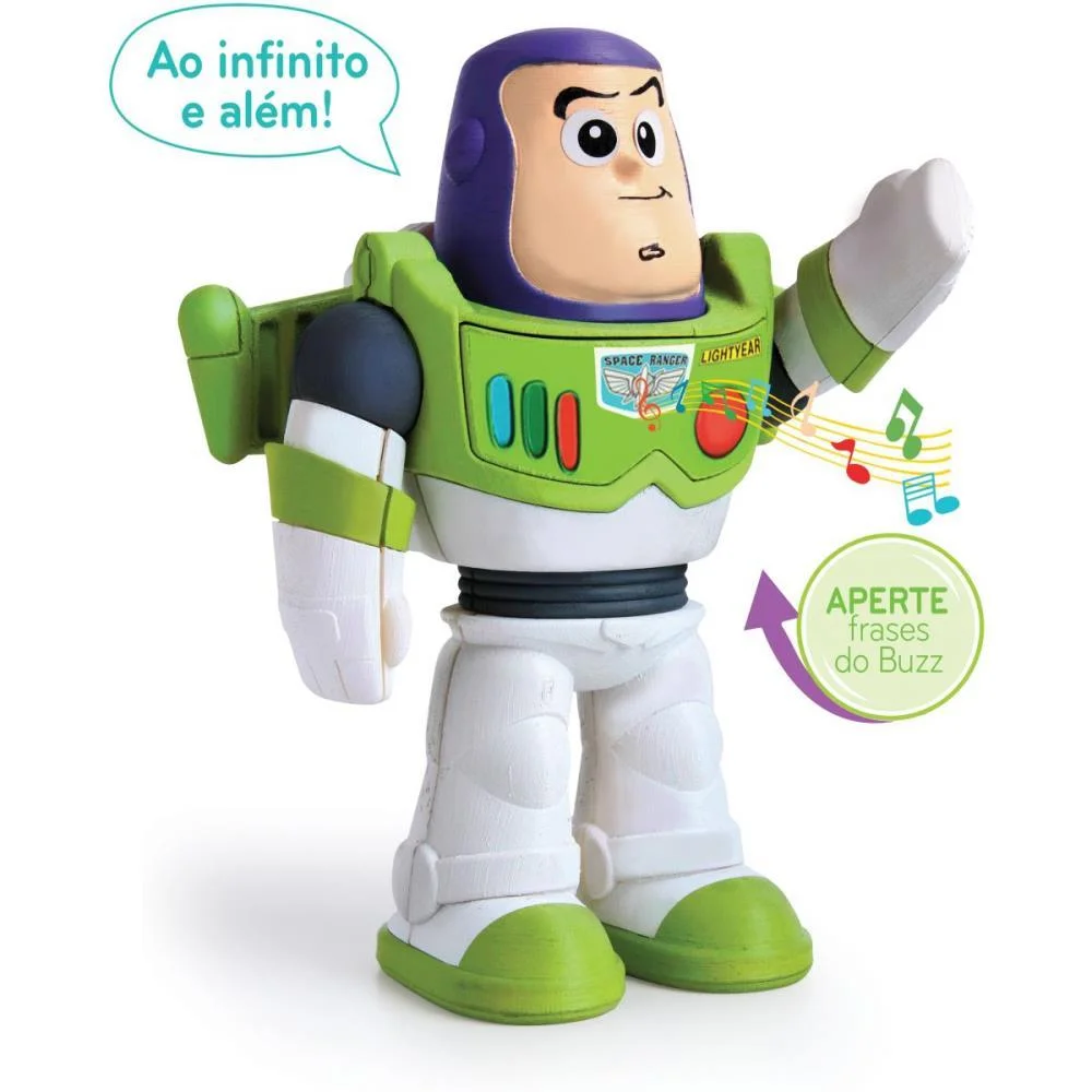 Boneco E Personagem Buzz Lightyear C/Som 23Cm. Elka - imagem 4