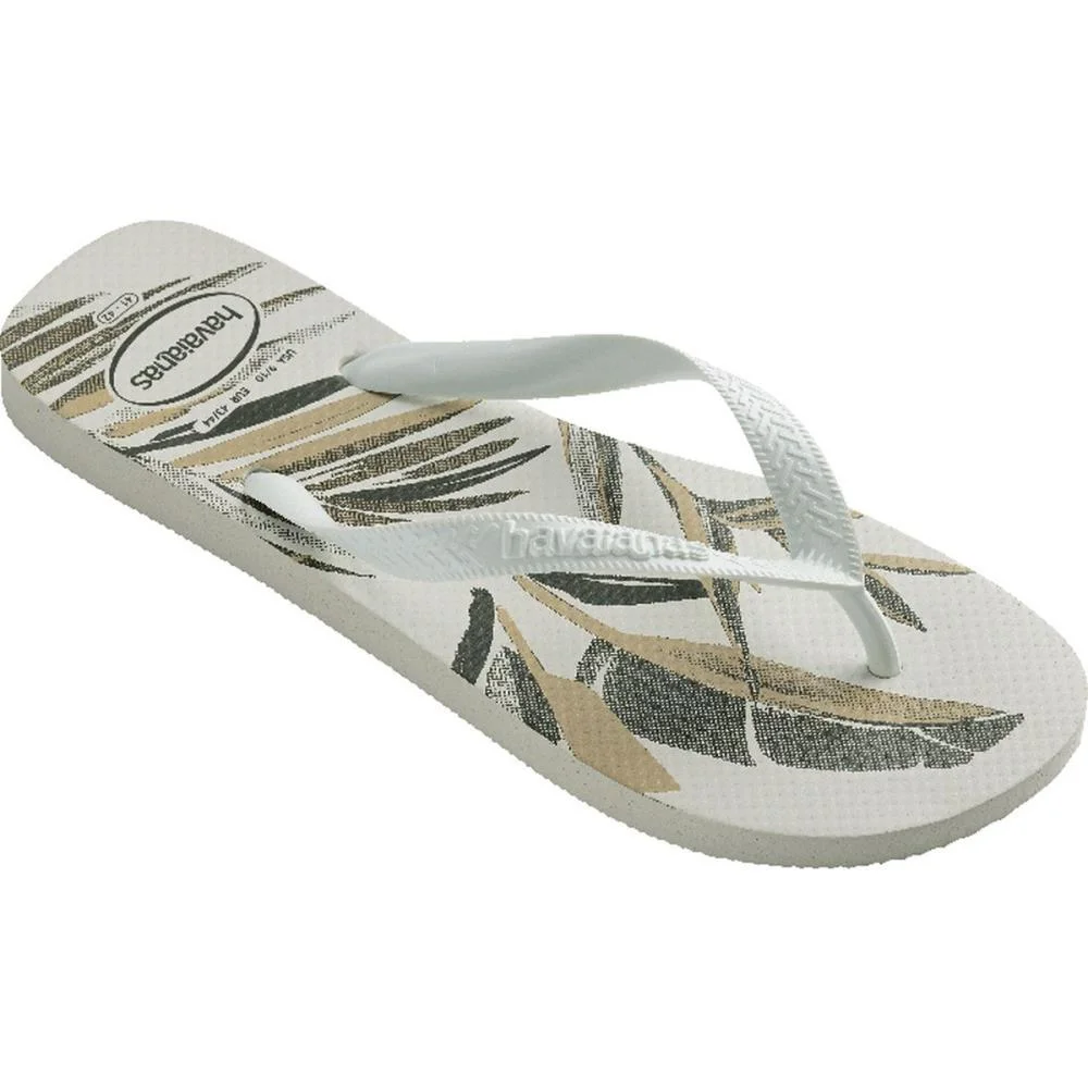 Chinelo Havaianas Masculino Aloha 41/2 Branco/Verde Olive Havaianas (Par) - imagem 4