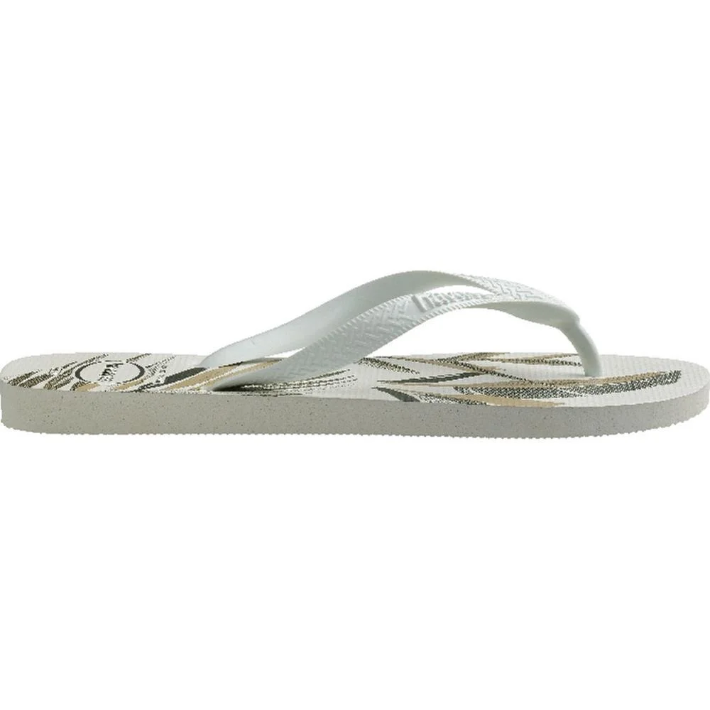 Chinelo Havaianas Masculino Aloha 43/4 Branco/Verde Olive Havaianas (Par) - imagem 5
