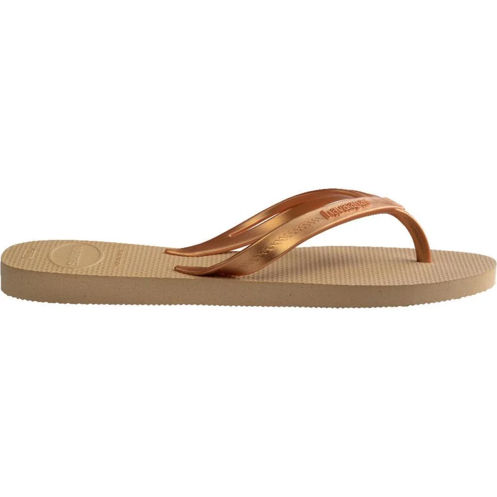 Chinelo Havaianas Feminino Elegance 37/8 Dourada Havaianas (Par) - imagem 5