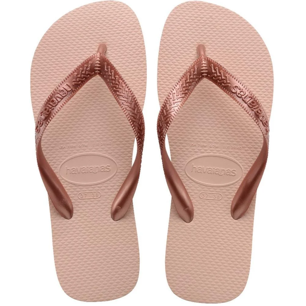 Chinelo Havaianas Feminino Top Tiras 35/6 Rosa Ballet Havaianas (Par) - imagem 2