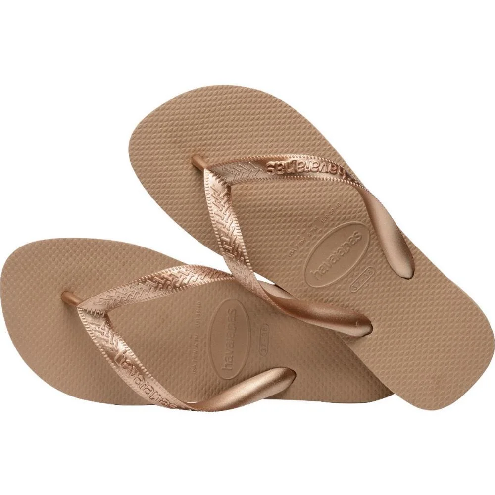 Chinelo Havaianas Feminino Top Tiras 37/8 Rose Gold Havaianas (Par) - imagem 5