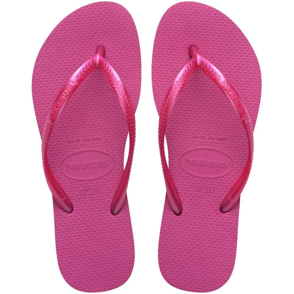 Chinelo Havaianas Feminino Slim 35/6 Rosa Gum Havaianas (Par) - imagem 2