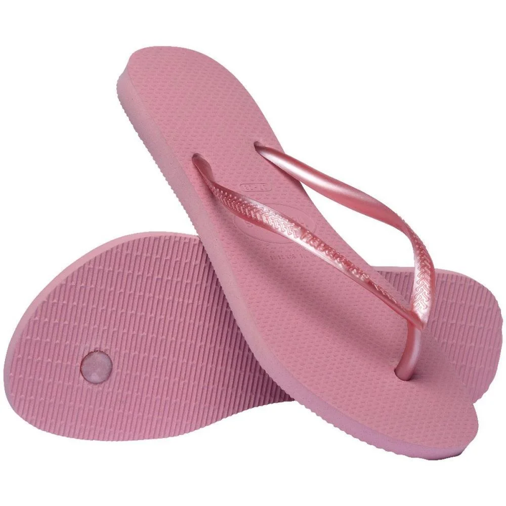 Chinelo Havaianas Feminino Slim 39/0 Rosa Chiffon Havaianas (Par) - imagem 6