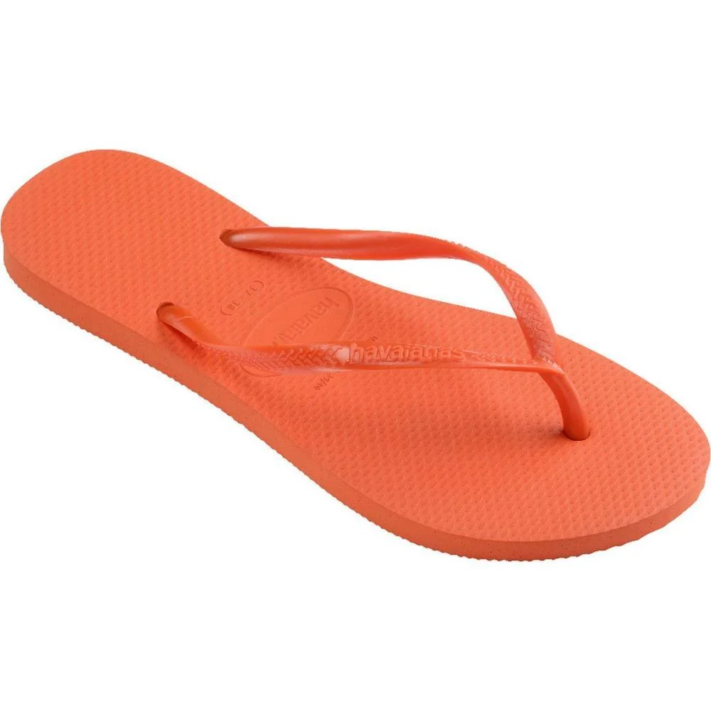 Chinelo Havaianas Feminino Slim 35/6 Laranja Sunset Havaianas (Par) - imagem 4