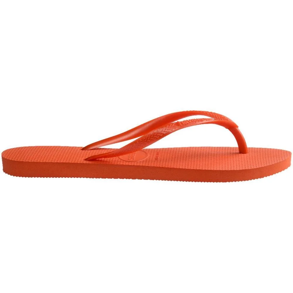 Chinelo Havaianas Feminino Slim 37/8 Laranja Sunset Havaianas (Par) - imagem 5