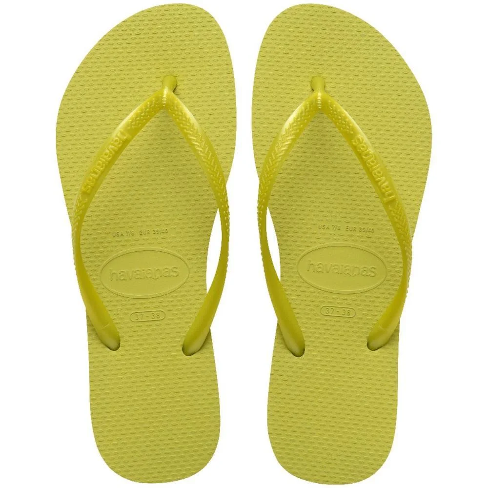 Chinelo Havaianas Feminino Slim 35/6 Wild Lime Havaianas (Par) - imagem 2