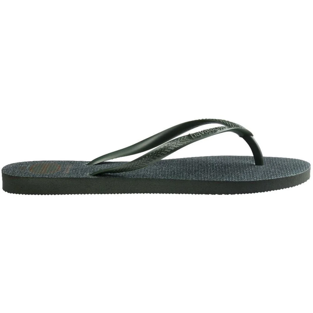 Chinelo Havaianas Feminino Slim Gloss 39/0 Verde Olive Havaianas (Par) - imagem 5