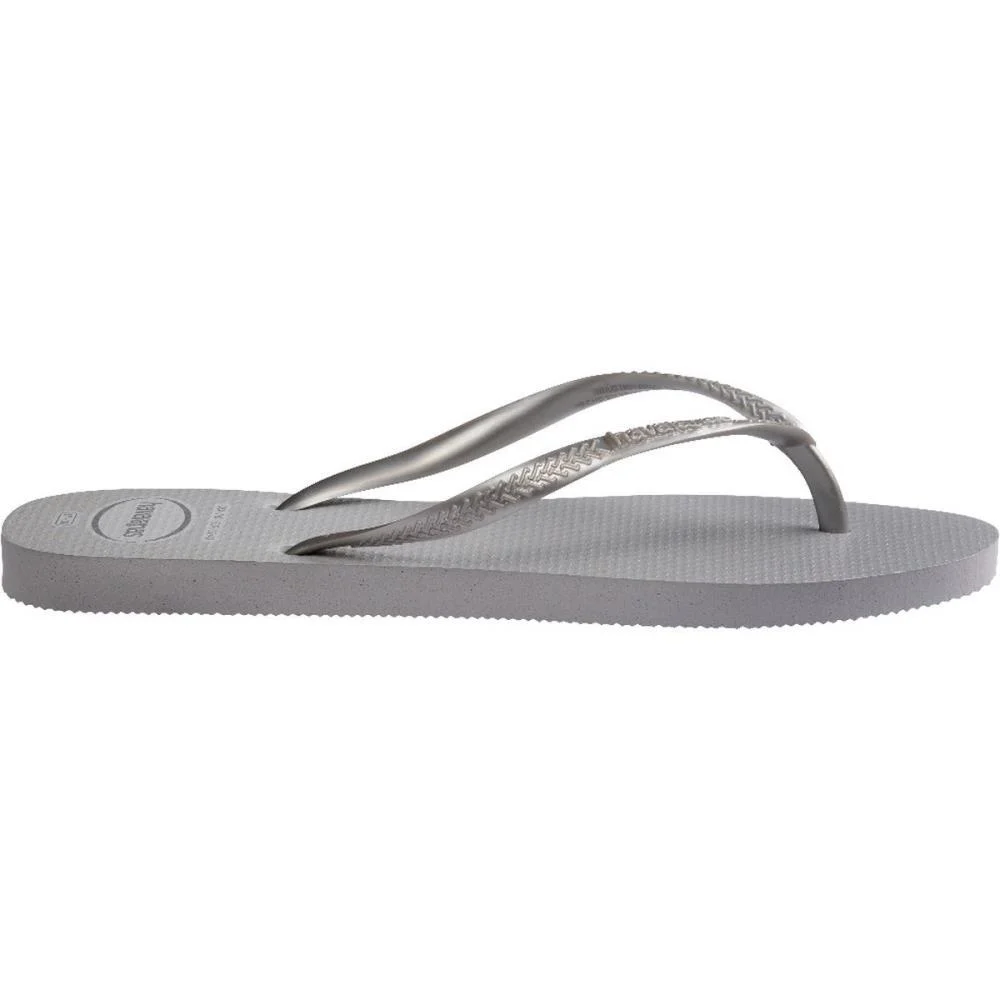 Chinelo Havaianas Feminino Slim Gloss 37/8 Cinza Gelo Havaianas (Par) - imagem 5