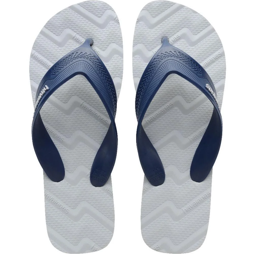 Chinelo Havaianas Masculino Track Waves 39/0 Cinza Gelo Havaianas (Par) - imagem 6