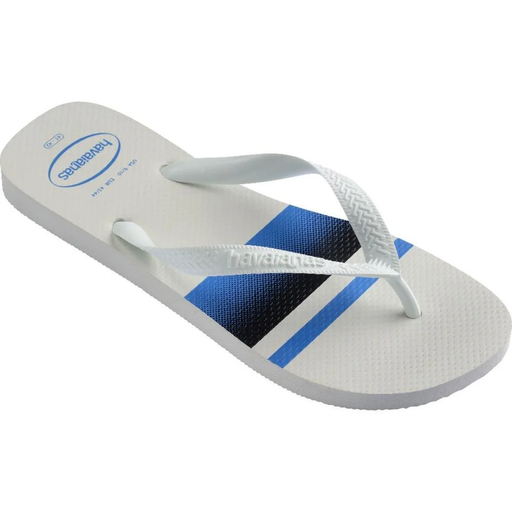 Chinelo Havaianas Masculino Top Basic 43/4 Branco/Azul Havaianas (Par) - imagem 3