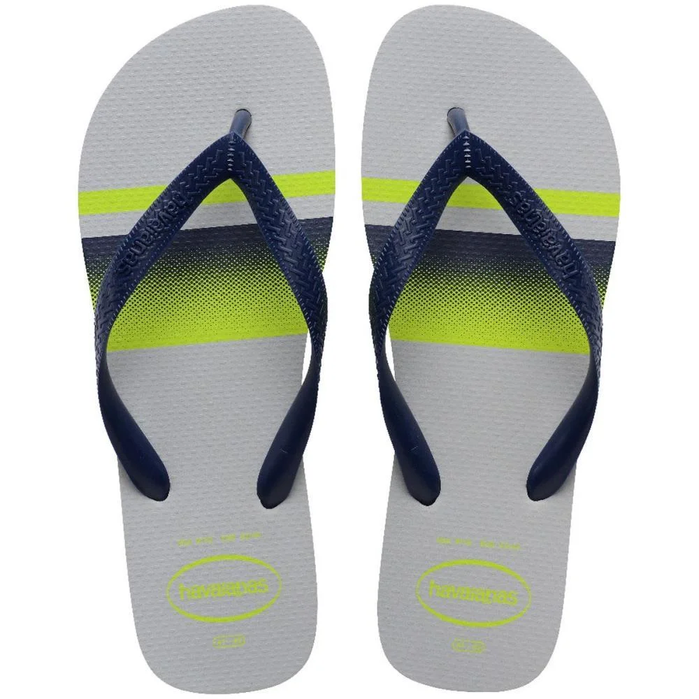 Chinelo Havaianas Masculino Top Basic 41/2 Cinza/Marinho Havaianas (Par) - imagem 2