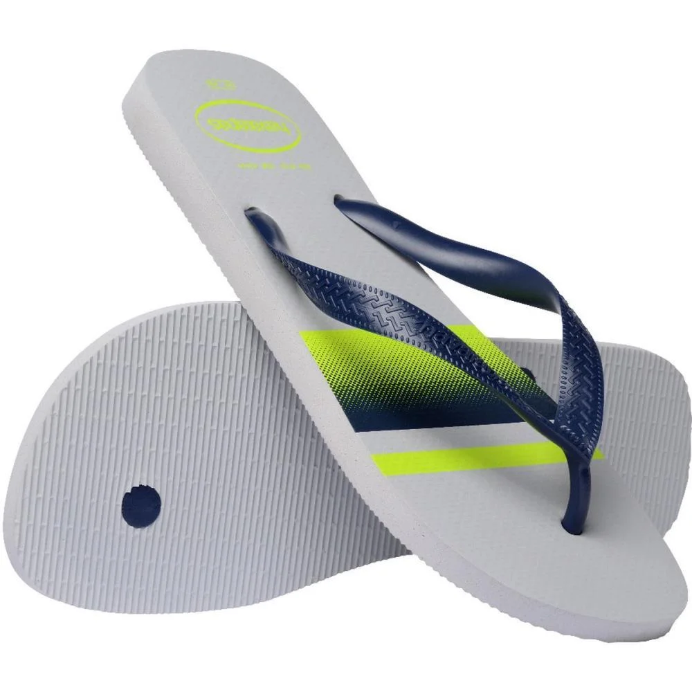 Chinelo Havaianas Masculino Top Basic 41/2 Cinza/Marinho Havaianas (Par) - imagem 5