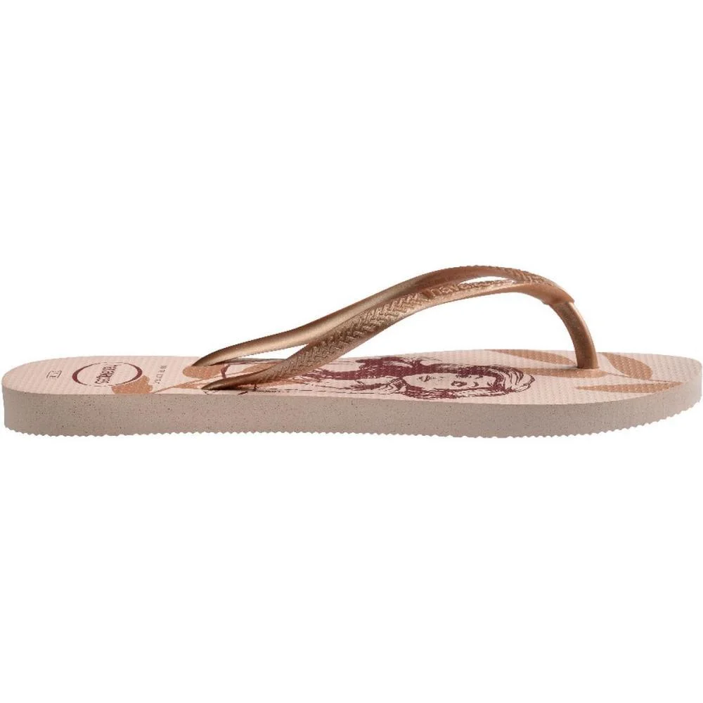 Chinelo Havaianas Feminino Slim Disney 35/6 Rosa Ballet Havaianas (Par) - imagem 4
