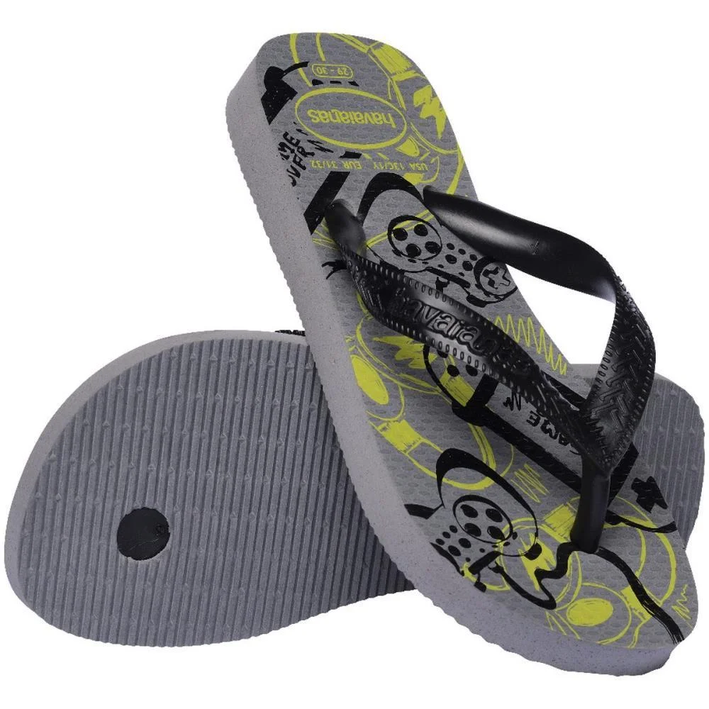Chinelo Havaianas Infantil Kids Athletic 27/8 Cinza Aco Havaianas (Par) - imagem 5