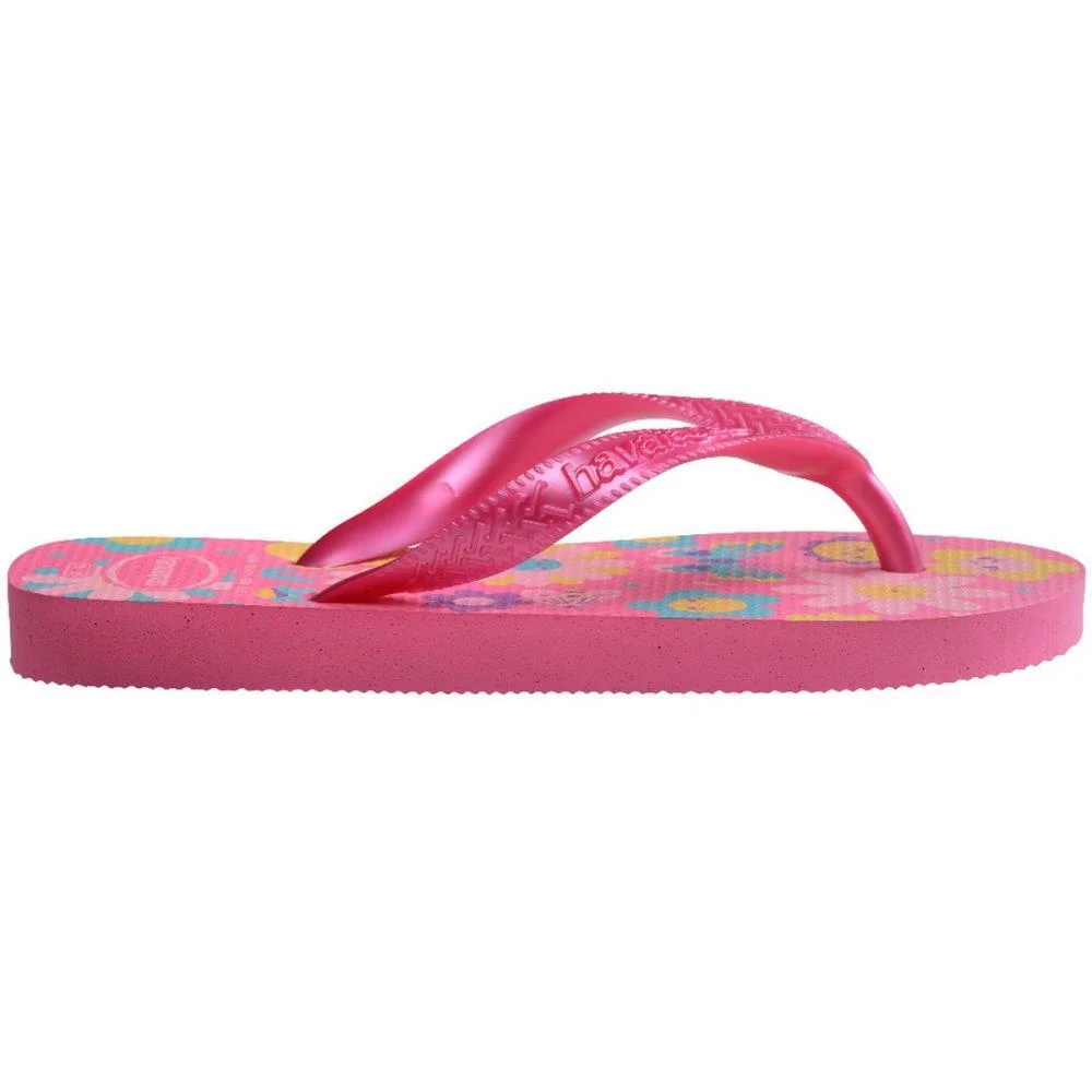 Chinelo Havaianas Infantil Kids Flores 25/6 Rosa Flux Havaianas (Par) - imagem 4