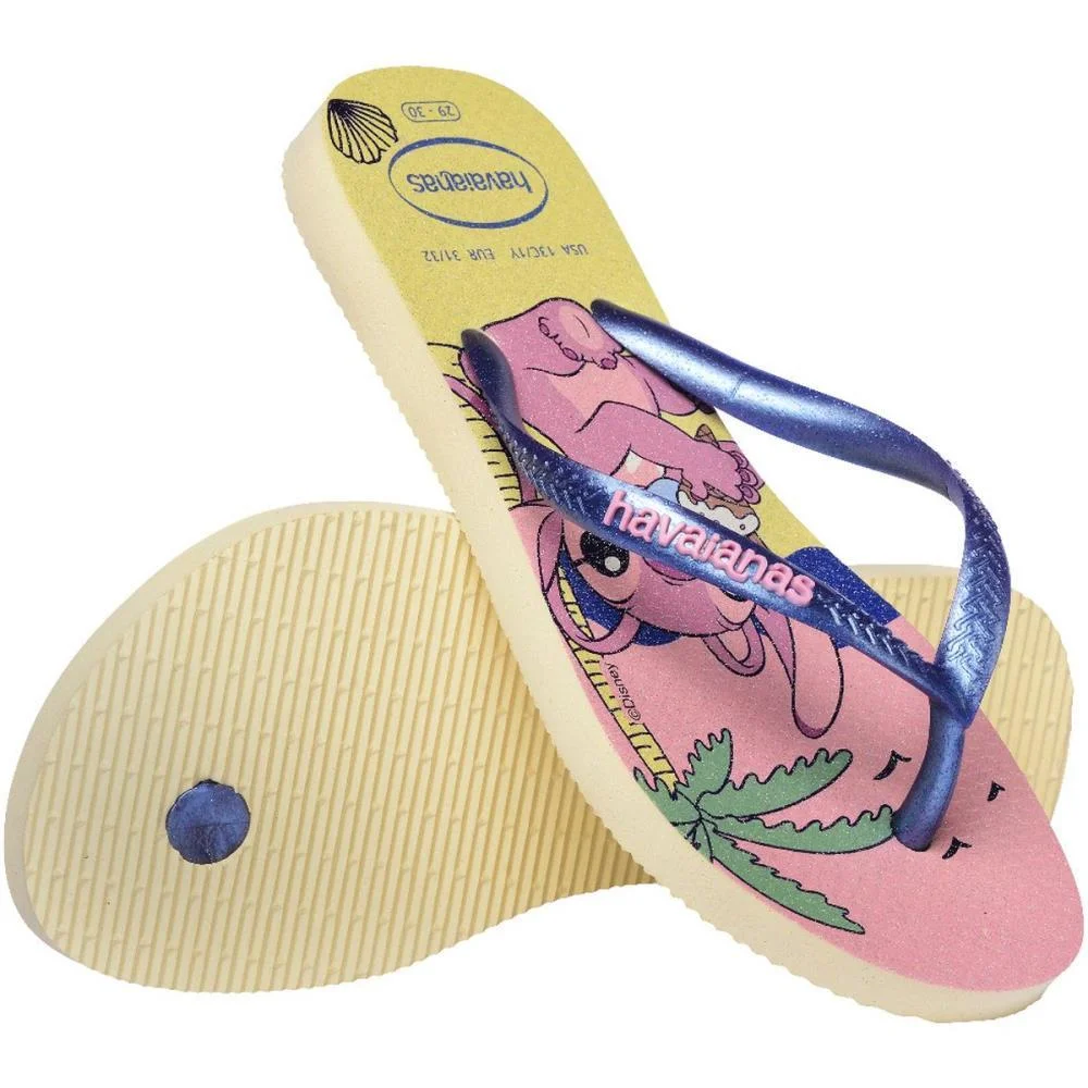 Chinelo Havaianas Infantil Stitch Kids Slim Disney 27/8 Havaianas (Par) - imagem 5