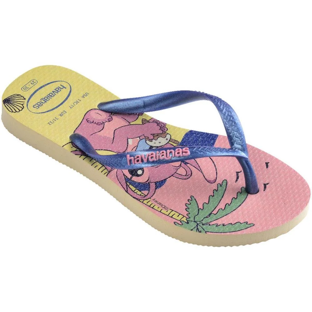 Chinelo Havaianas Infantil Stitch Kids Slim Disney 31/2 Havaianas (Par) - imagem 3
