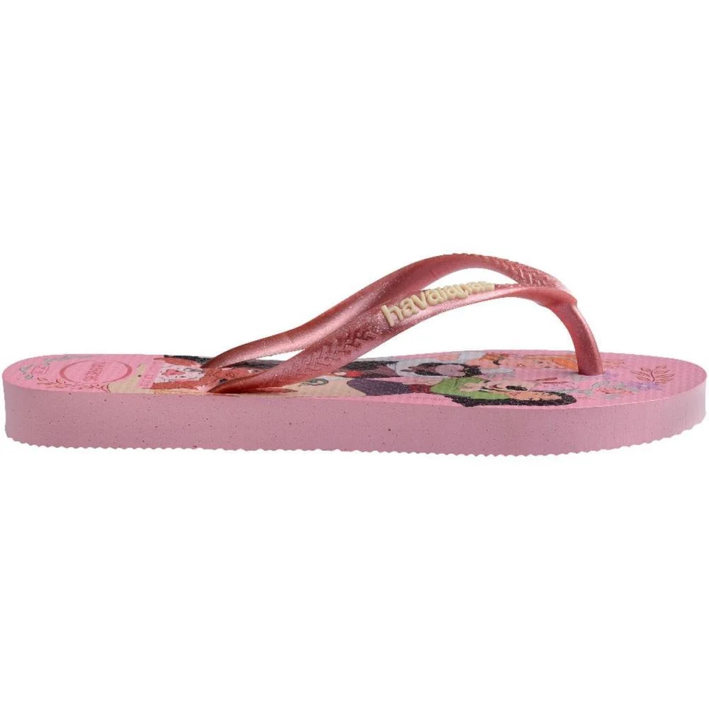 Chinelo Havaianas Infantil Princesas Slim Kids 25/6 Rosa Havaianas (Par) - imagem 4