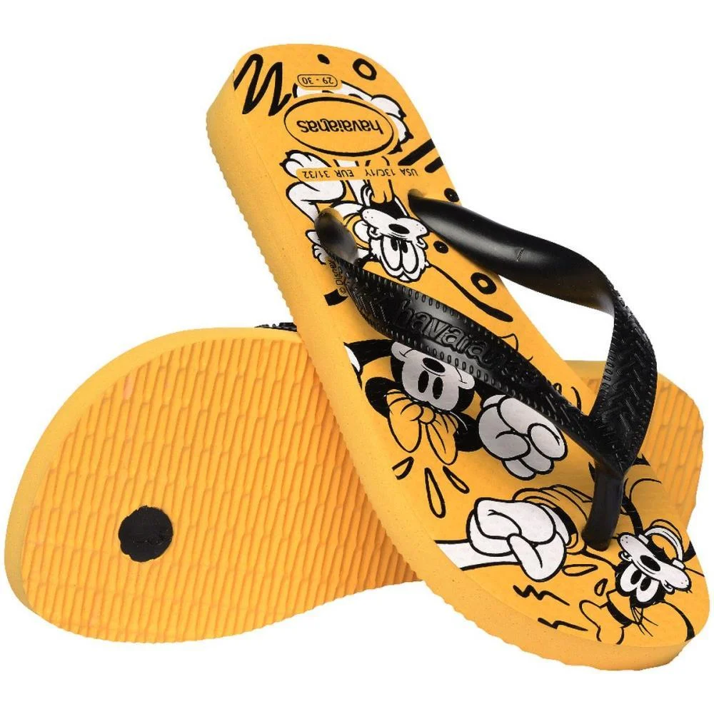 Chinelo Havaianas Infantil Kids Disney 27/8 Amarelo Havaianas (Par) - imagem 5