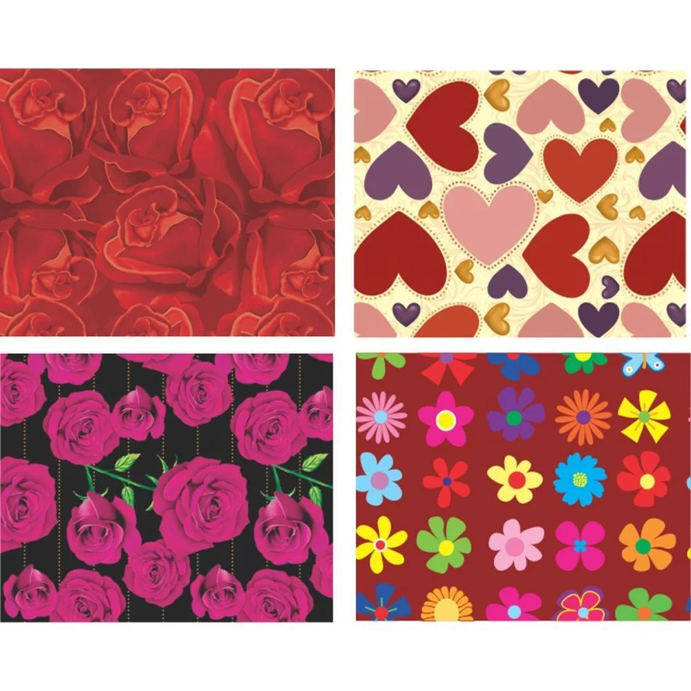 Papel Presente 50X60Cm Couche Linha Diamante Feminino 4Mod. V.m.p. (Pct.c/40) - imagem 3