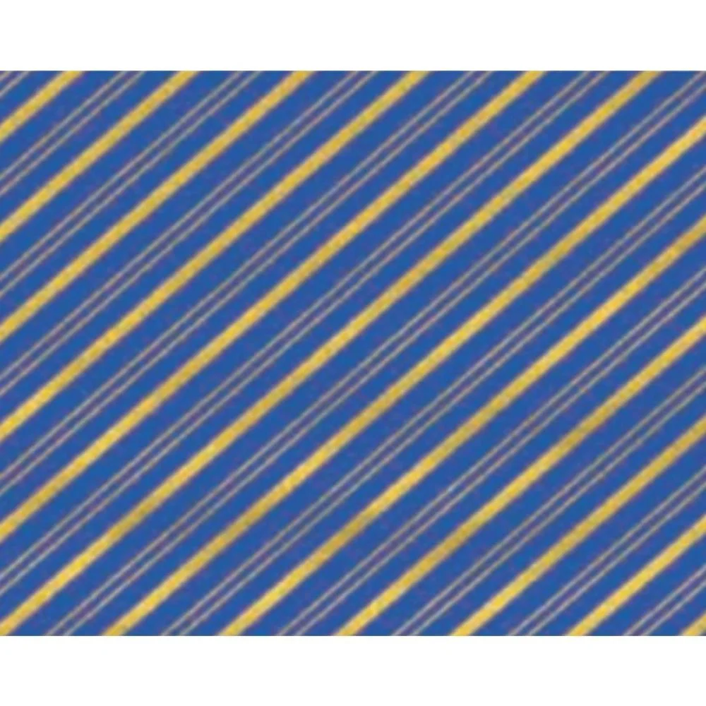 Papel Presente Bobina Couche 60Cm.mod.160 Listrado Azul/Our V.m.p. (Bo-100Mts) - imagem 3