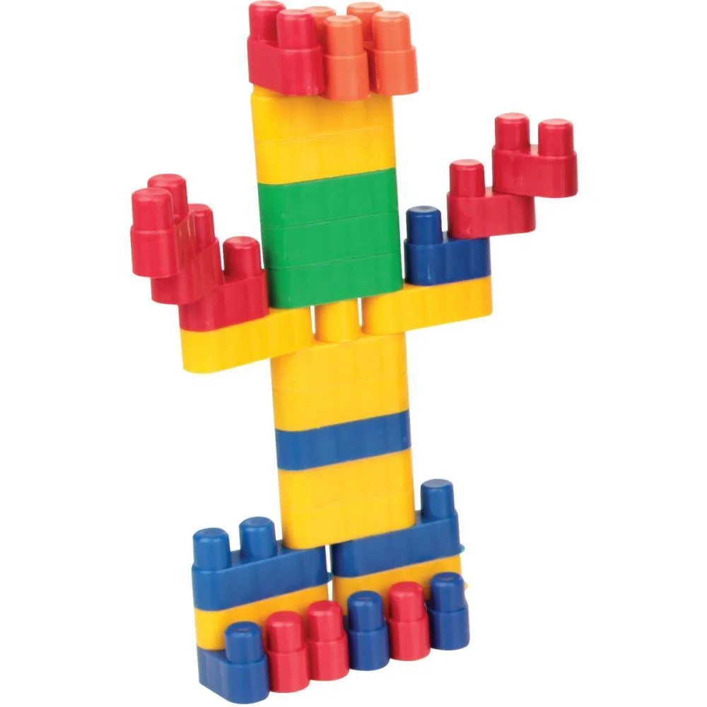Brinquedo Para Montar Conectando Formas 40Pecas Plas Carlu - imagem 4