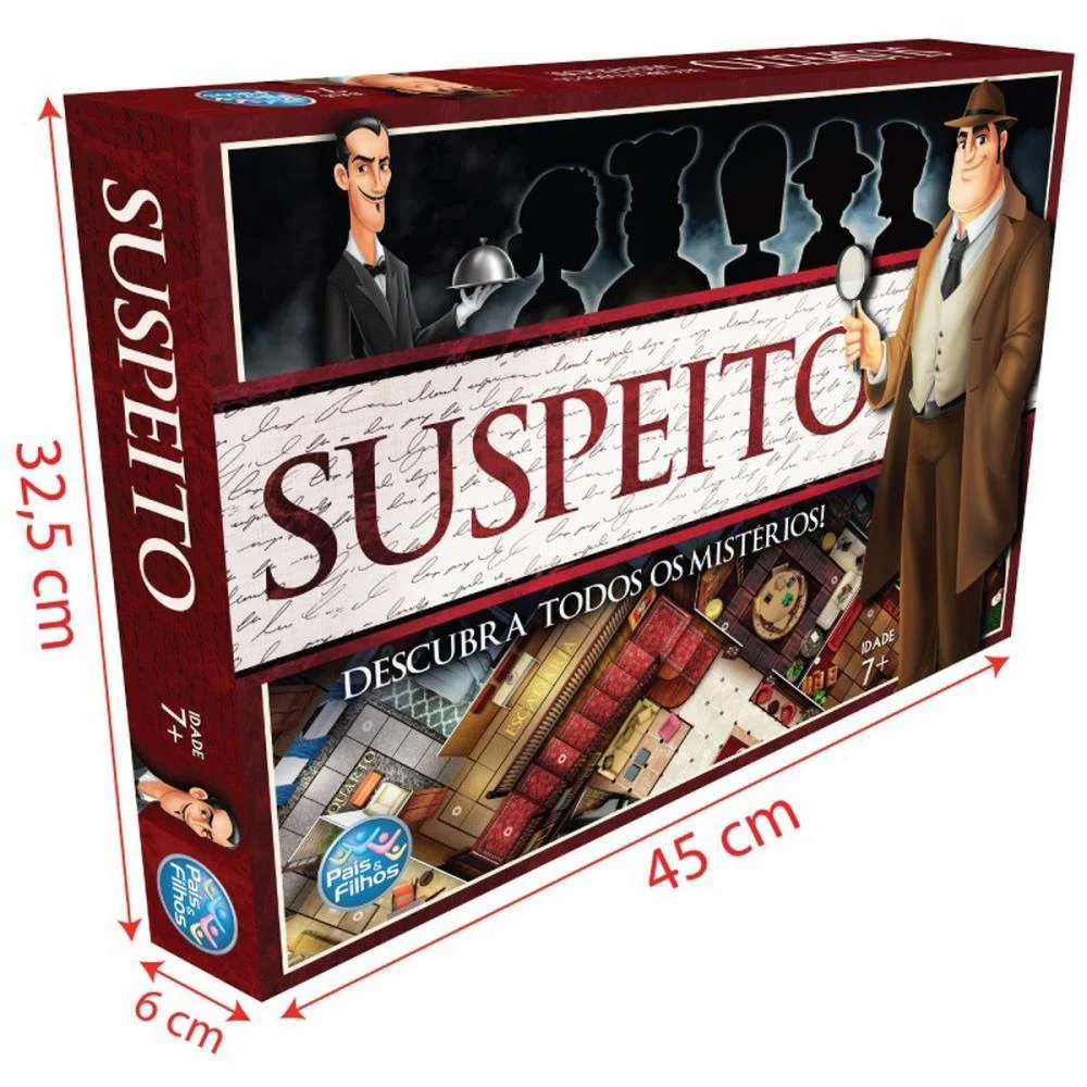 Jogo De Tabuleiro Suspeito Descubra Misterios Pais E Filhos - imagem 4