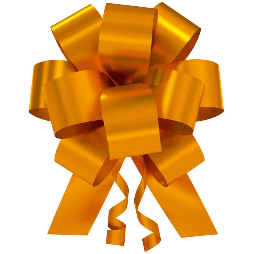 Laco Pronto Liso 20Mmx40Cm. Flor Dourado Un/Bli Emfesta (Pct.c/10) - imagem 2