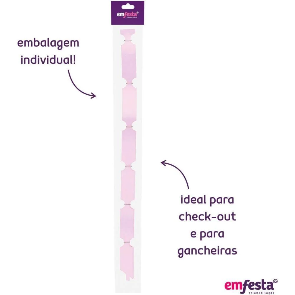 Laco Pronto Liso 20Mmx40Cm. Candy Colors Sor.bl Emfesta (Pct.c/10) - imagem 12