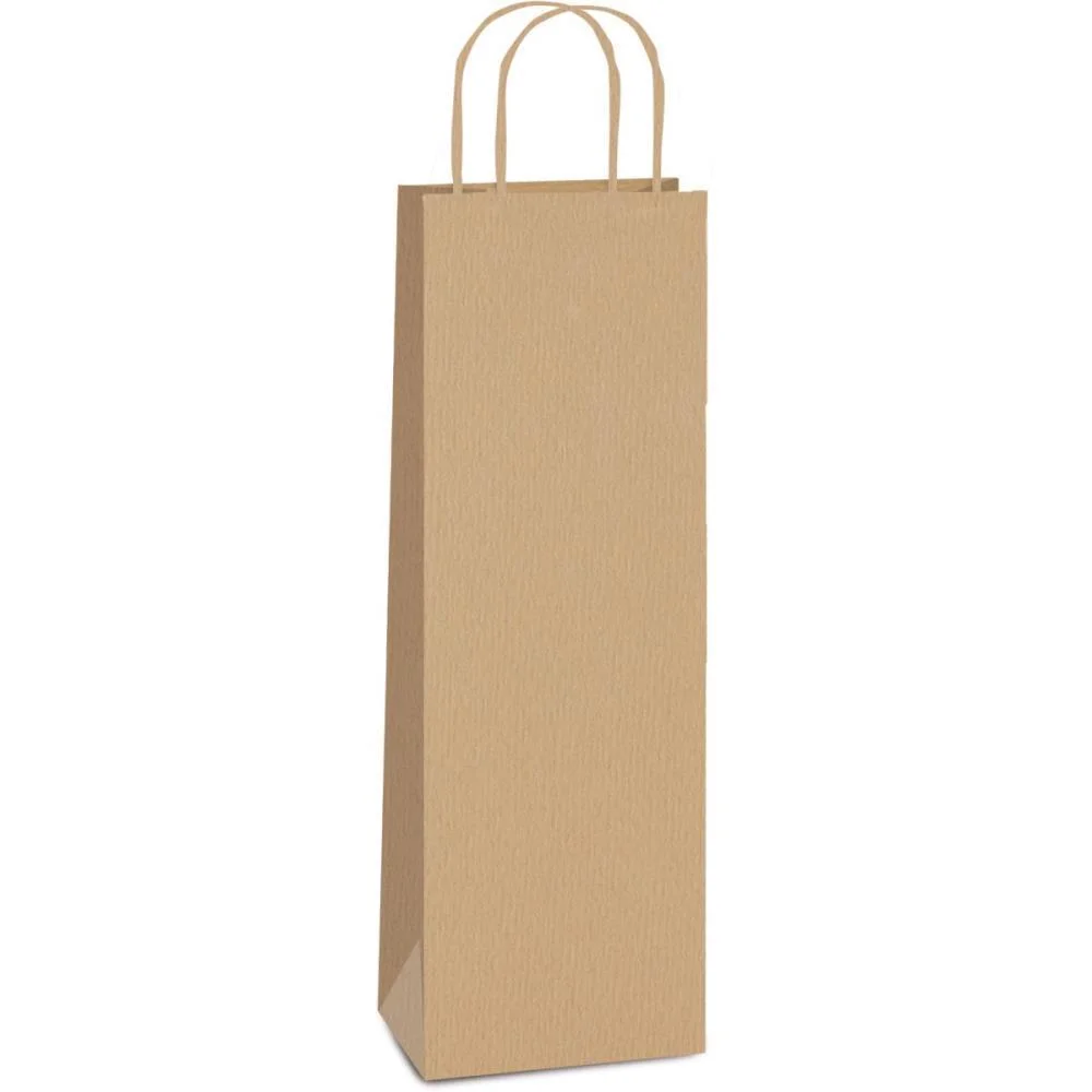 Embalagem Para Garrafa Sacola Kraft 35X13X8Cm Cromus (Pct.c/10) - imagem 3