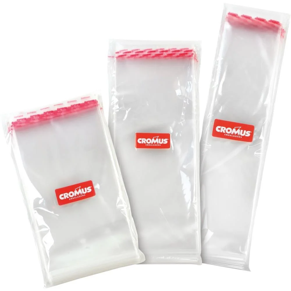 Saco Adesivado Transparente 10X25+3Cm Aba Cromus C/ 100 Unidades - imagem 3