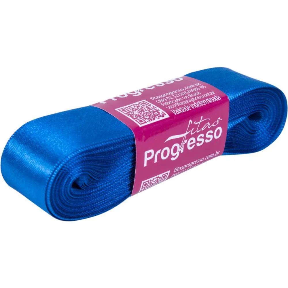 Fita De Cetim 22Mm 10M. Azul Royal 214 Fitas Progresso - imagem 3