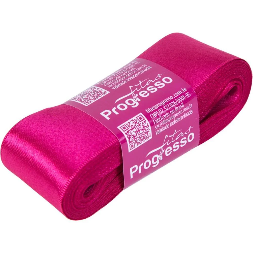 Fita De Cetim 38Mm 10M. Pink 303 Fitas Progresso - imagem 2