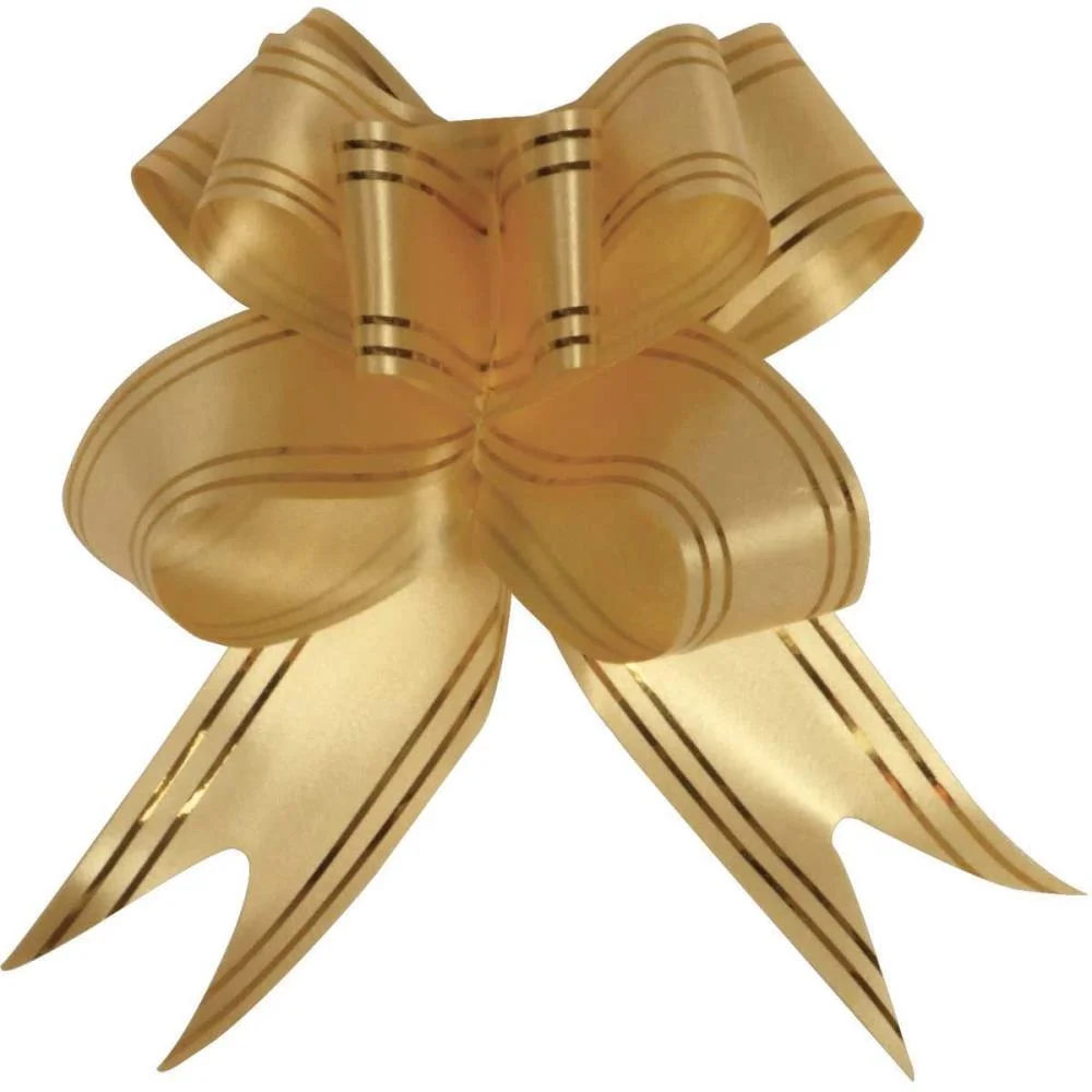 Laco Pronto Decorado 18Mmx34Cm Dour.c/Fio Dourado Gala Embalagens (Pct/120) - imagem 3