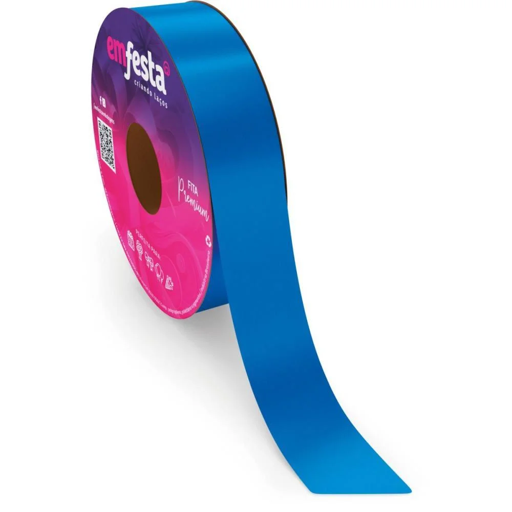 Fita Poli Lisa 15X50M Azul Royal Emfesta (Pct.c/10) - imagem 4
