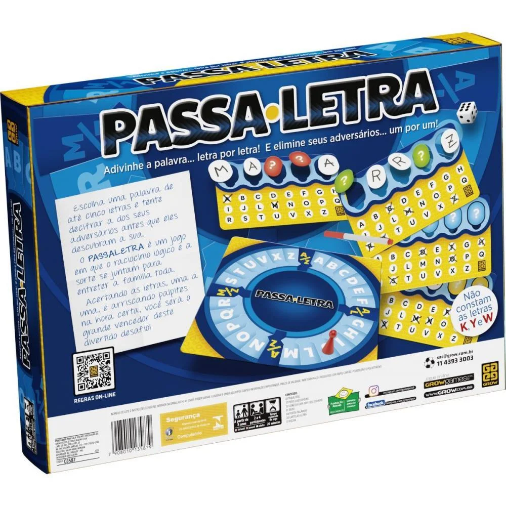 Jogo De Tabuleiro Passaletra Grow - imagem 5