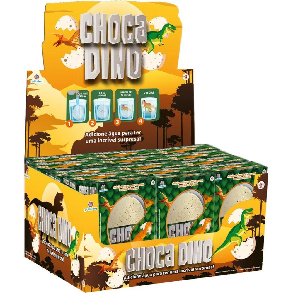 Dinossauro Ovo Surpresa Choca Dino (S) Polibrinq C/ 12 Unidades - imagem 5