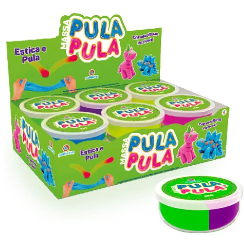 Massa De Eva Criativa Pula E Molda 25G (S) Polibrinq C/ 12 Unidades - imagem 3