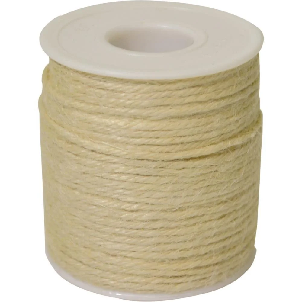 Fio De Juta 2Mm Alvejado 50M. Kit (Rolo) - imagem 2