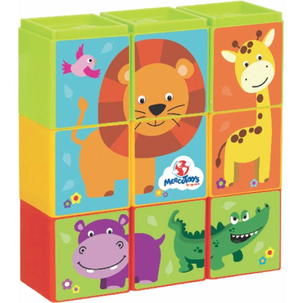 Brinquedo Educativo Cubinhos 5 Em 1 Merco Toys - imagem 6
