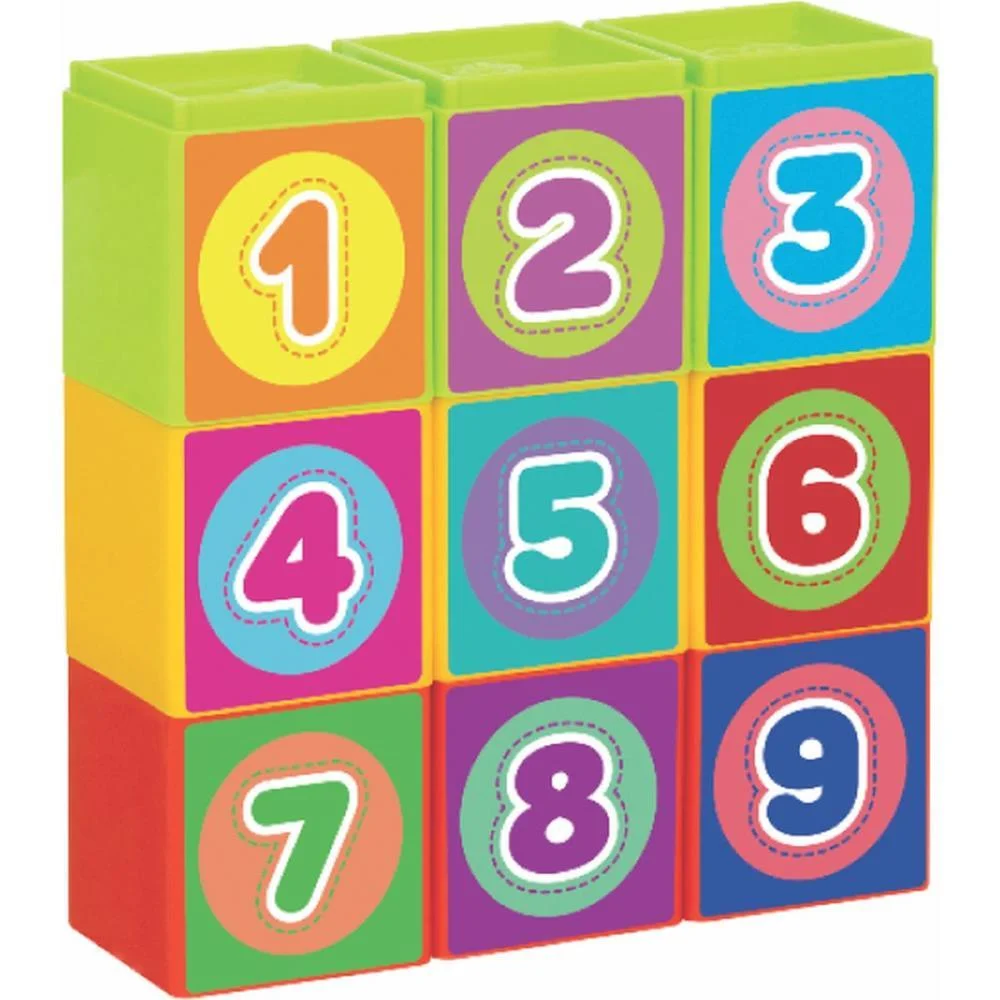 Brinquedo Educativo Cubinhos 5 Em 1 Merco Toys - imagem 7