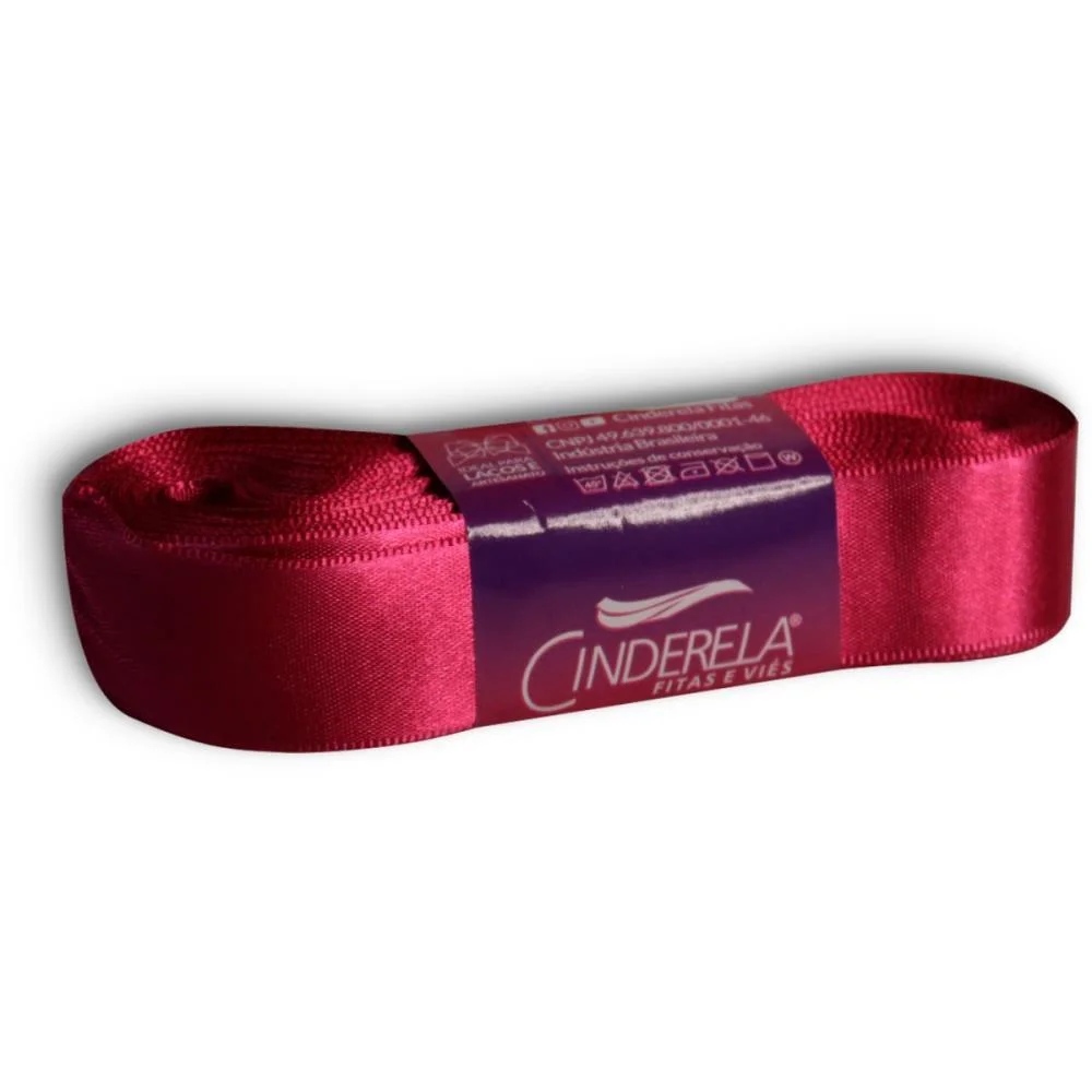 Fita De Cetim 22Mm 10M. Pink Cinderela - imagem 2